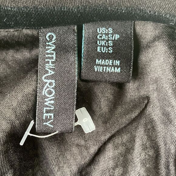 Cynthia Rowley Pull-Over Lined Chevron Tweed Long Sleeve Top Size S - Picture 6 of 7